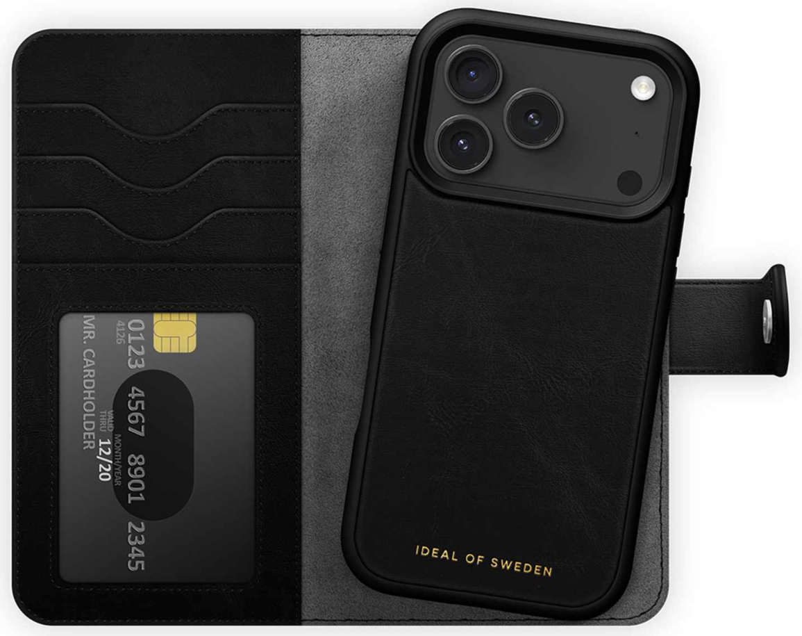 Ideal of Sweden - Magnet Wallet MagSafe Case Black for iPhone 18 Pro Max/17 Pro Max