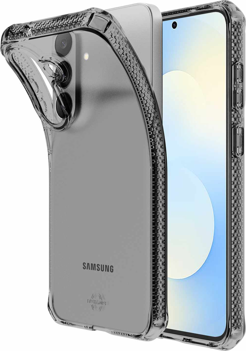 ITSKINS - Spectrum_R Coque transparente Smoke pour Samsung Galaxy S26 FE/Galaxy S25 FE