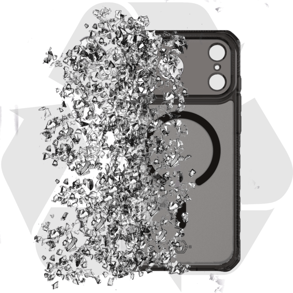 ITSKINS AP7UHBVARSMOK Étui Hybrid_R Vapor MagSafe Smoke pour iPhone 17 Pro Max