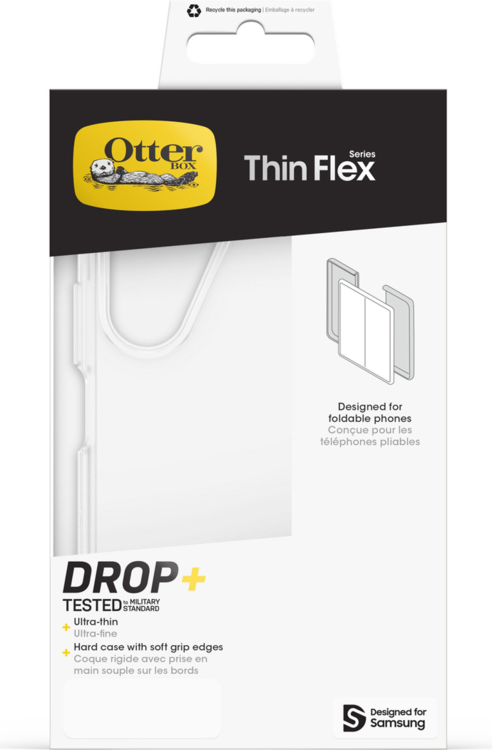 Designed with foldable devices in mind, the OtterBox Thin Flex Series is a sleek, two-piece case that provides the utmost defence against everyday hazards.