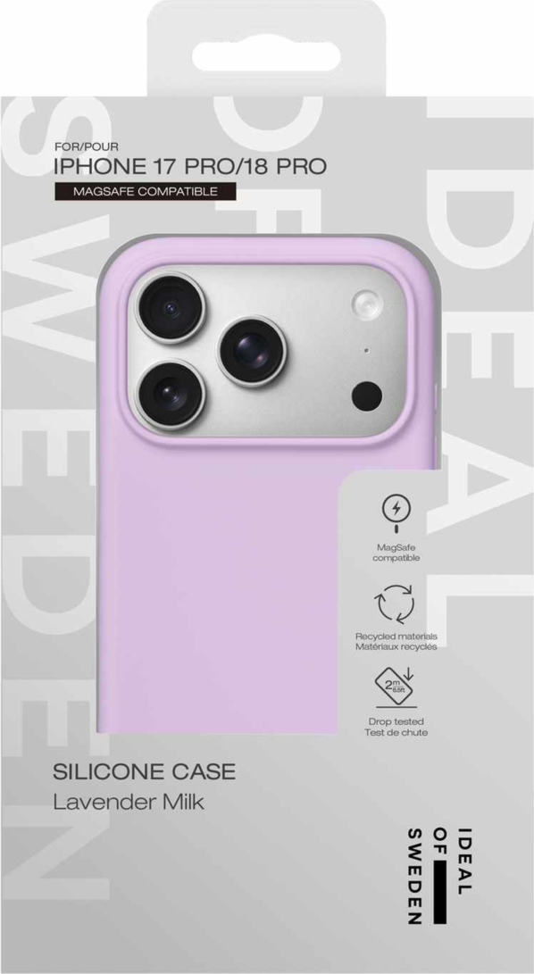 Ideal of Sweden - Étui Silicone MagSafe Lavender Milk pour iPhone 18 Pro/17 Pro