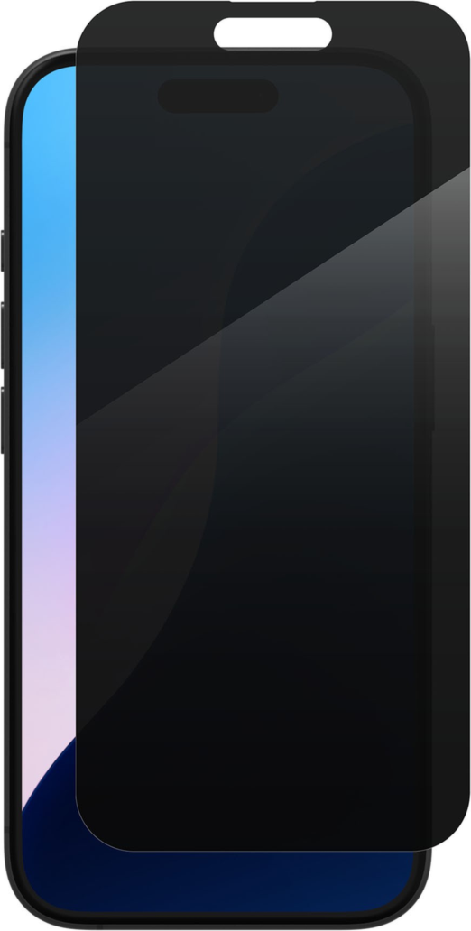 ZAGG InvisibleShield Glass Elite Privacy pour iPhone 16/15 - Noir