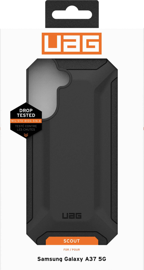 UAG 214555114040 Étui Robuste Scout Noir pour Samsung Galaxy A37 5G