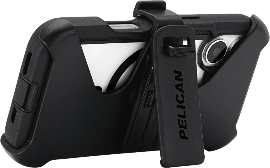 Pelican - Voyager MagSafe Case with Holster for Apple iPhone 17 - Black and Clear