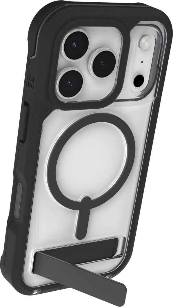 ZAGG - Rainier Snap Case with Kickstand for Apple iPhone 17 Pro - Black
