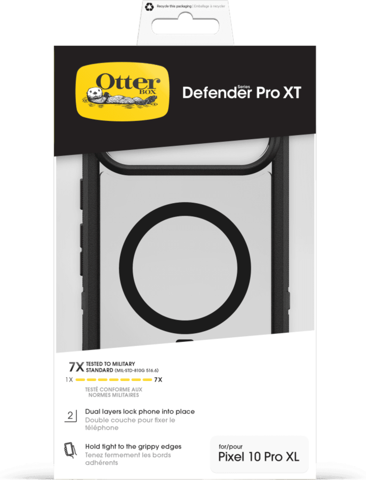 Get sleek, legendary phone protection with the OtterBox Defender Series Pro XT with MagSafe, a rugged dual-layer design that guards devices against drops, dirt, scrapes, and bumps.
