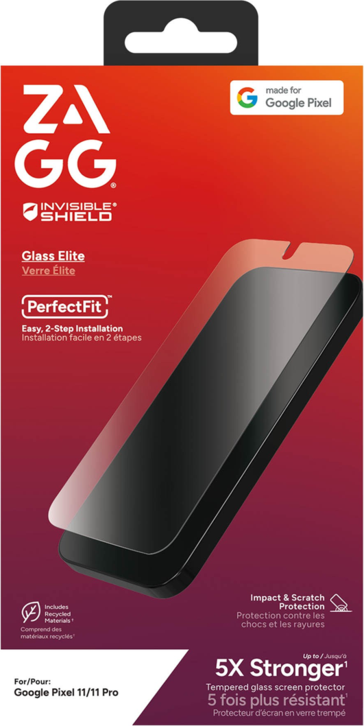 The InvisibleShield Glass Elite Screen Protector by ZAGG offers advanced strength for maximum protection.