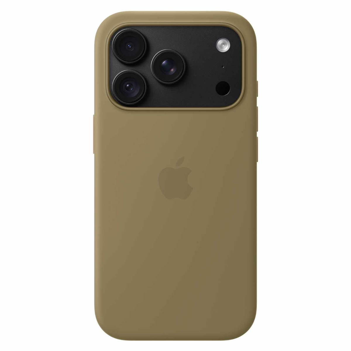 Apple - Silicone Case with MagSafe Olive for iPhone 18 Pro
