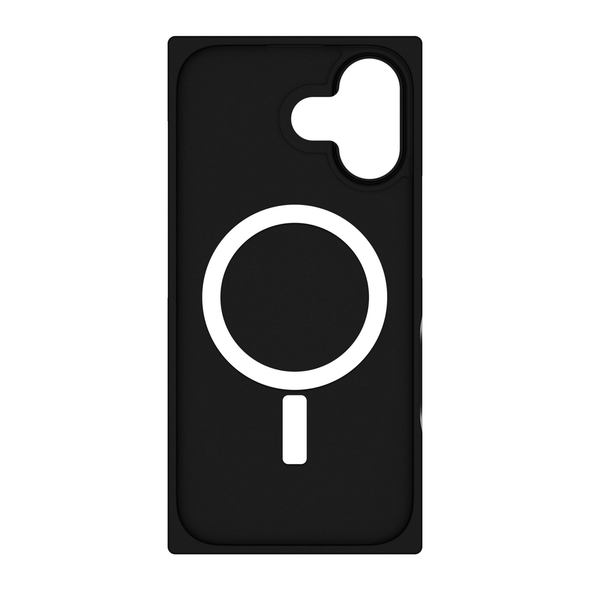The FLAUNT SQUARE® Faux Leather case offers sleek, chic protection with a patent-pending square design and cushioned corners for enhanced shock absorption, featuring 12ft drop test protection.