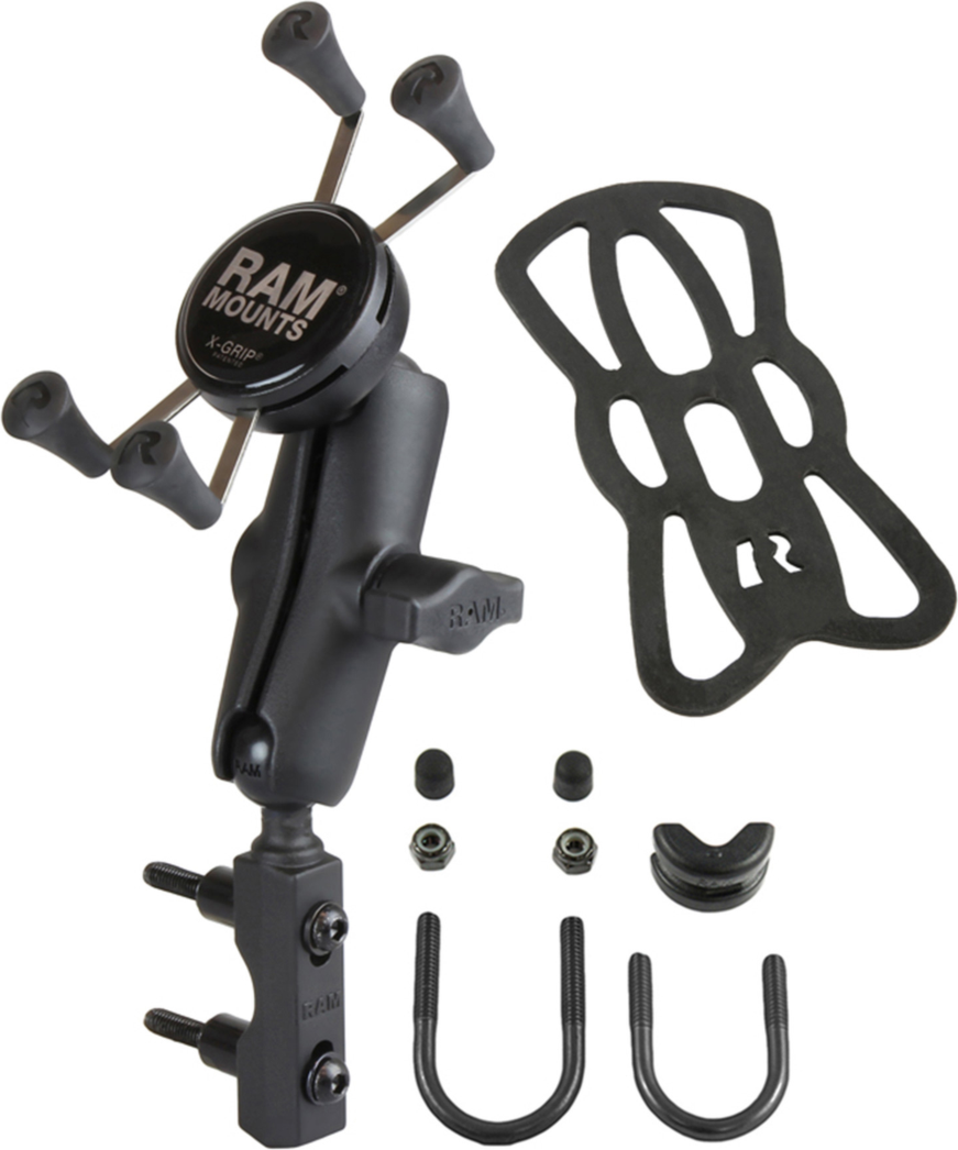 Get the best performance out of your motorcycle and phone with the secure and sturdy RAM® Mounts X-Grip® Phone Mount with included Motorcycle Brake/Clutch Reservoir Base, perfect to fit tight handle spacing.