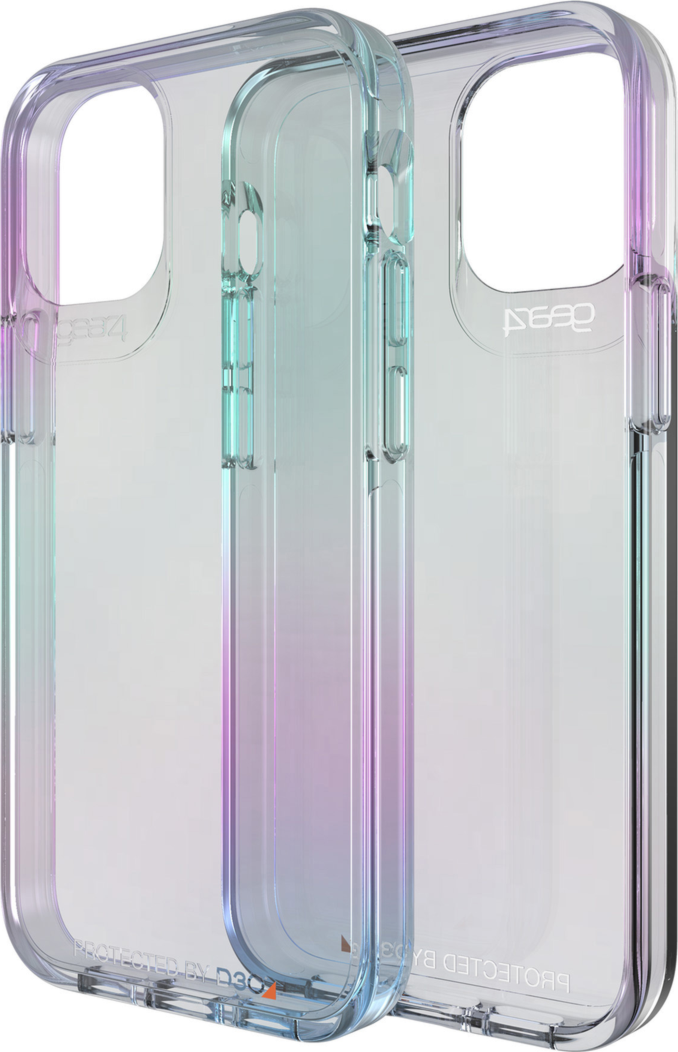 The Gear4 D3O Iridescent Crystal Palace Case has a protective sleek transparent construction that best shows off the cellular device with a patter of lustrous colour.