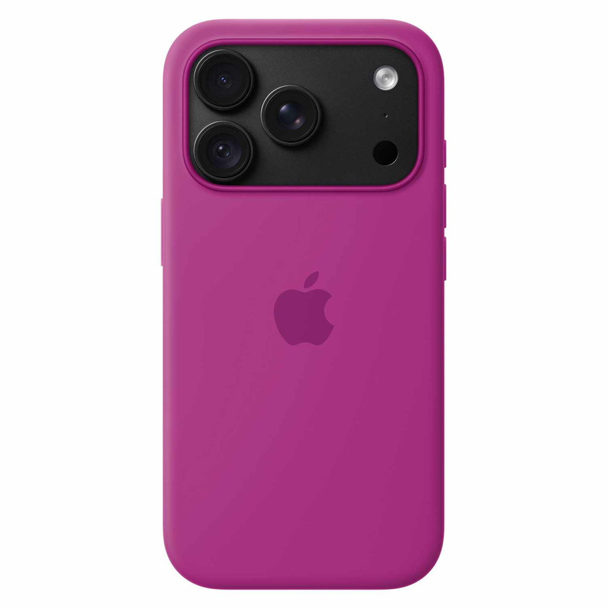 Apple - Coque en silicone avec MagSafe Magenta pour iPhone 18 Pro