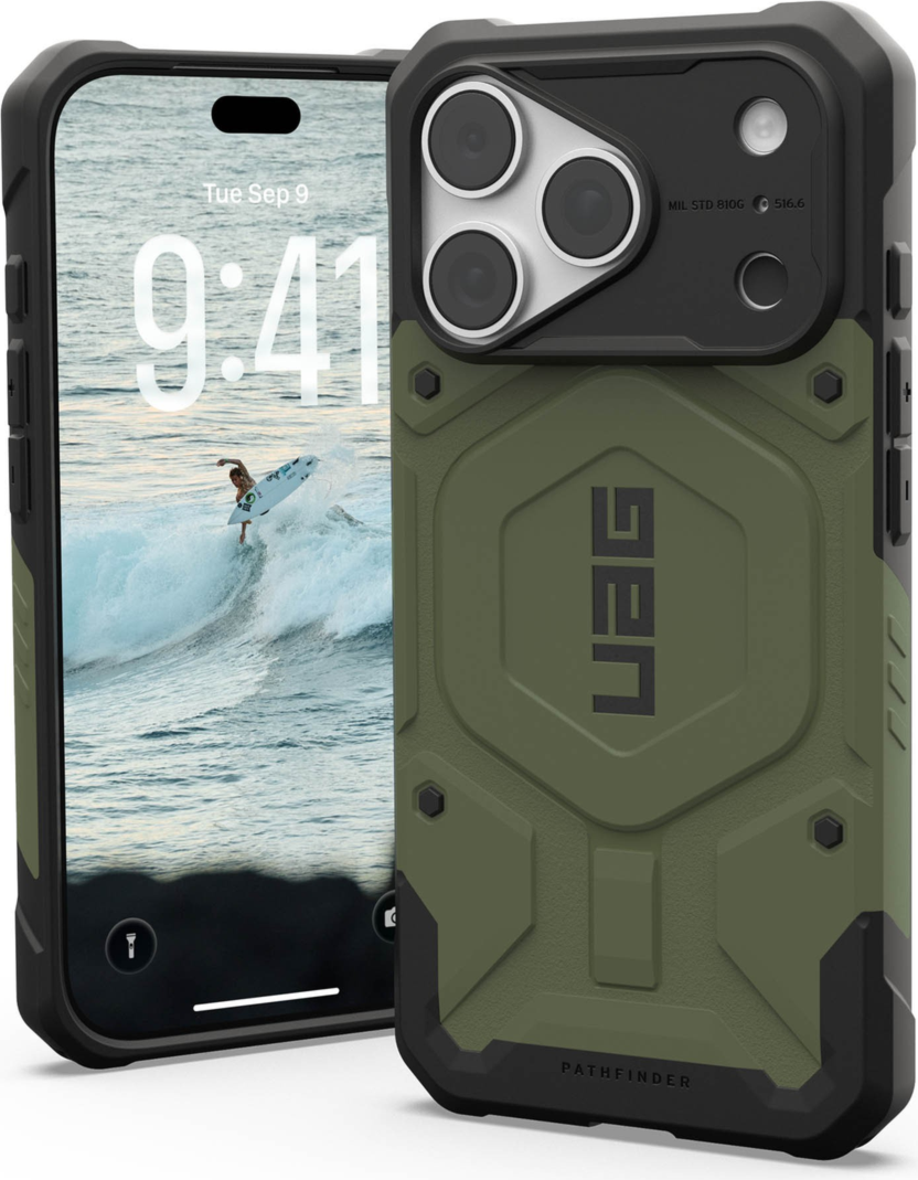 UAG - Coque robuste Pathfinder MagSafe Olive Drab pour iPhone 18 Pro/17 Pro
