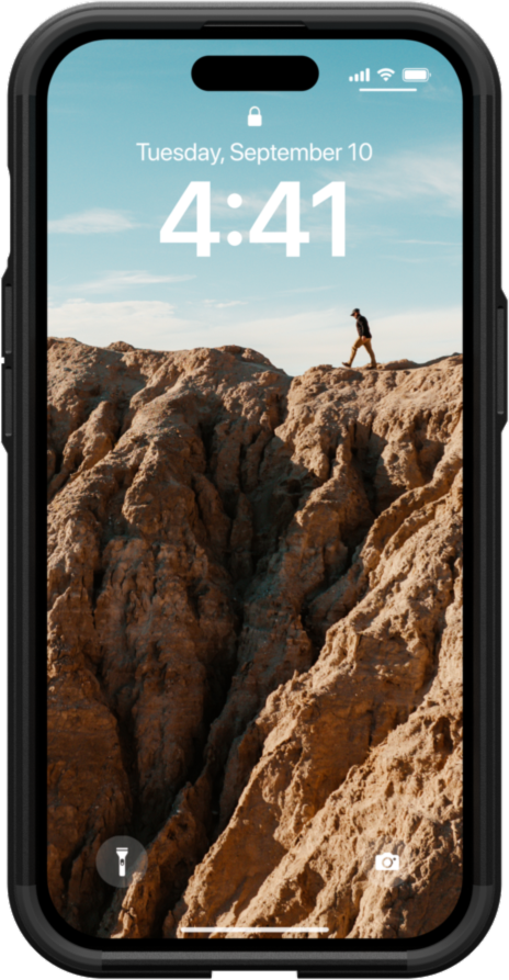 The modern yet rugged UAG Civilian case features shock absorbing construction in a lightweight design that is compatible with MagSafe charging.