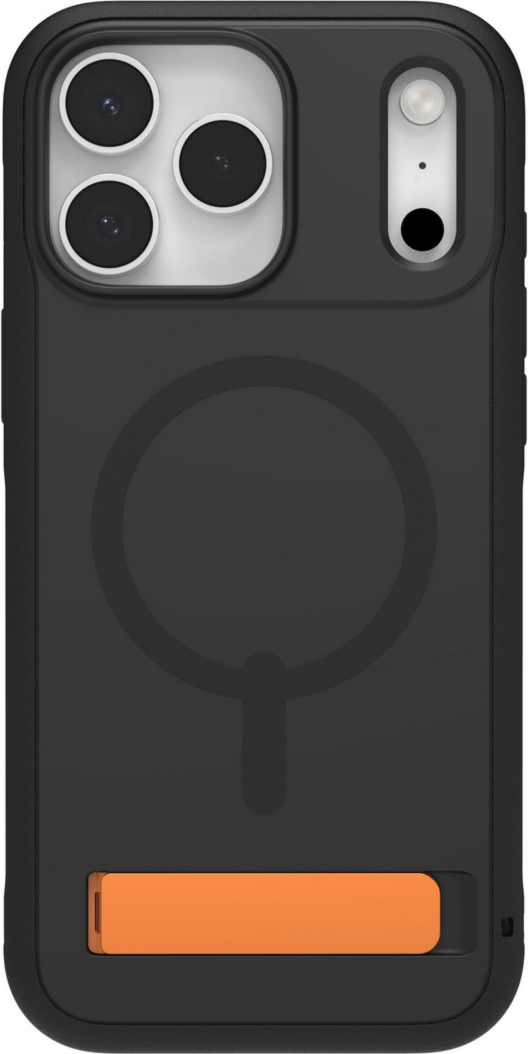 iPhone 17 Pro Max ZAGG Graphene Sedona Snap Kickstand Case - Flood Black/Orange