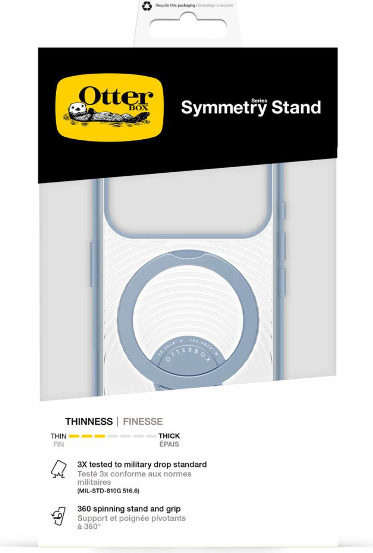 OtterBox - Étui Symmetry Stand MagSafe Aether Blue pour iPhone 18 Pro/17 Pro