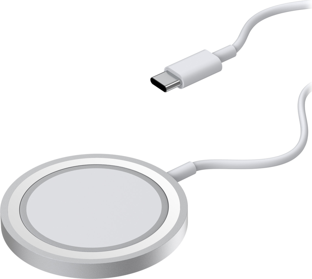 <p>The OtterBox 15W Wireless Charging Pad for MagSafe has a compact minimalist design that blends in on nightstands, countertops and workstations.</p>