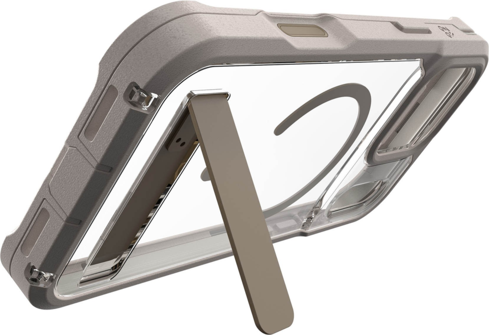 ZAGG - Rainier Snap MagSafe Case with Kickstand for Apple iPhone 18 Pro Max/17 Pro Max - Sandstone