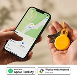 Chipolo - LOOP Tracking Tag (Works with Android's Find Hub Device or Apple Find My) - Honey
