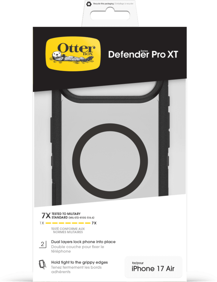 Get sleek, legendary phone protection with the OtterBox Defender Series Pro XT with MagSafe, a rugged dual-layer design that guards devices against drops, dirt, scrapes, and bumps.