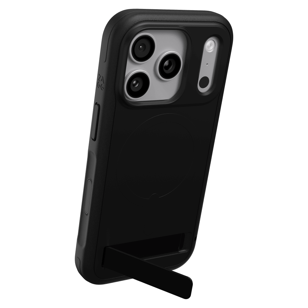 ZAGG - Sedona Snap MagSafe Case with Kickstand for Apple iPhone 18 Pro/17 Pro - Black