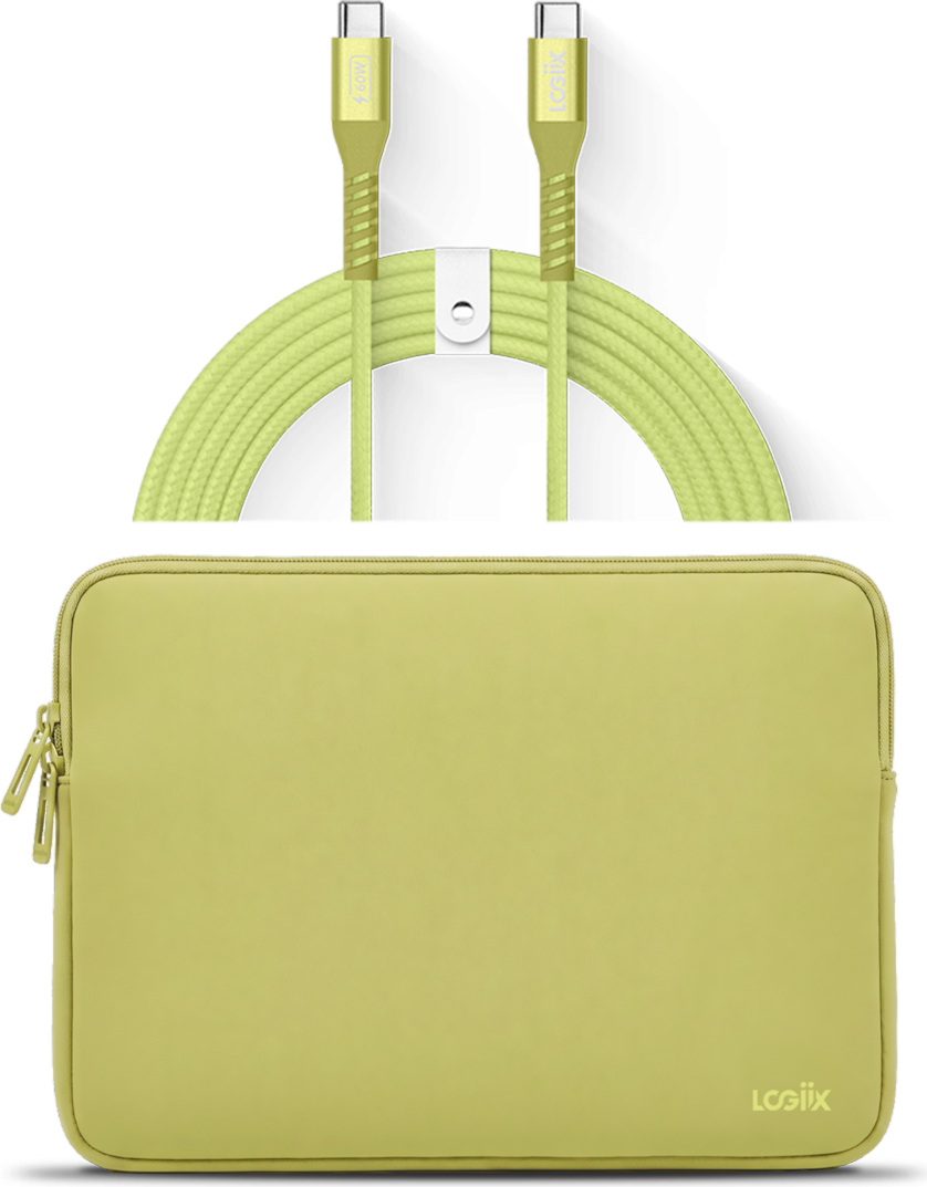 LOGiiX Vibrance Neo Bundle with USB-C to USB-C Cable - Citrus
