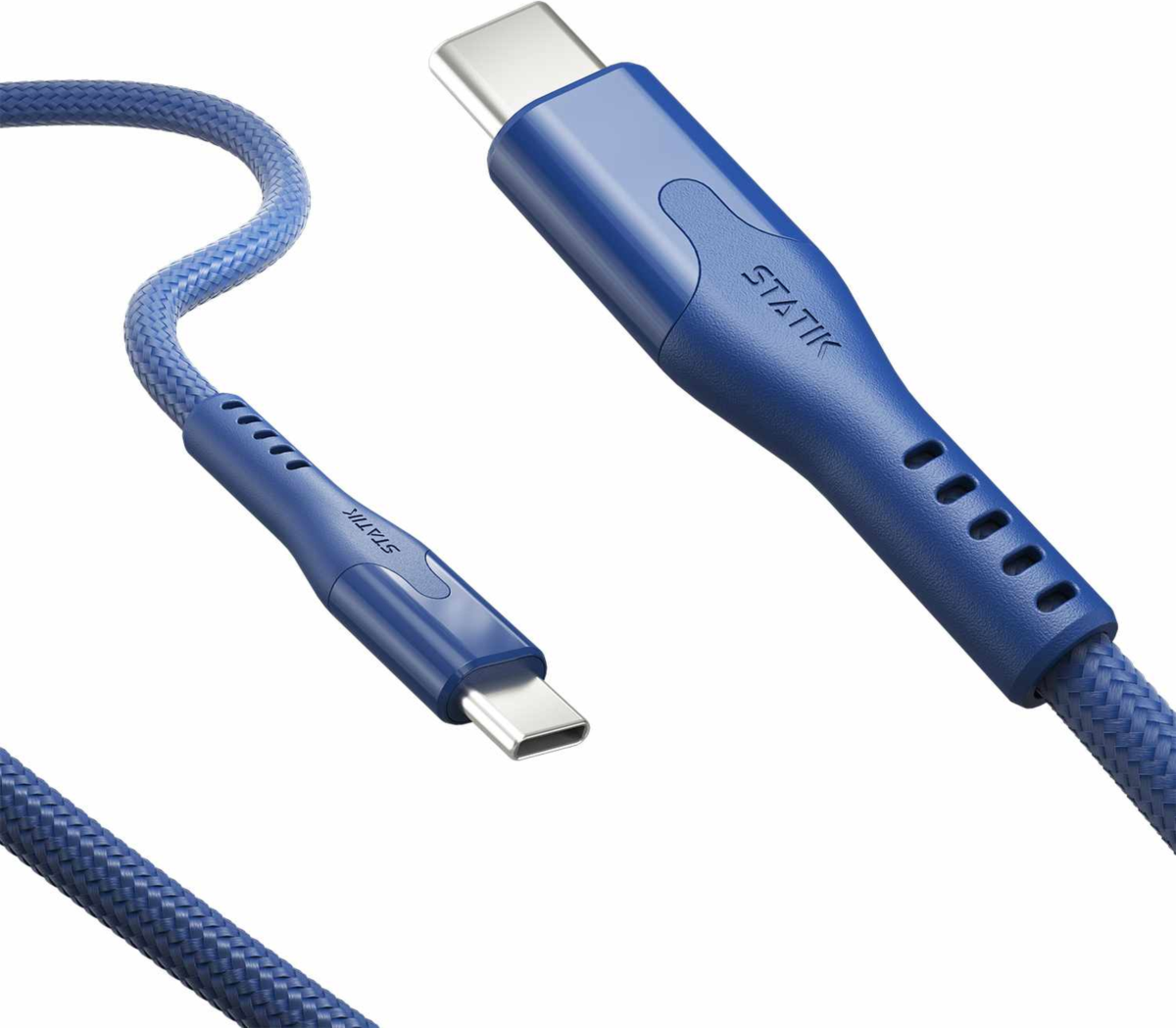 Statik - MagStack Pro Charge/Sync Magnetic Cable USB-C to USB-C 3.3ft Navy