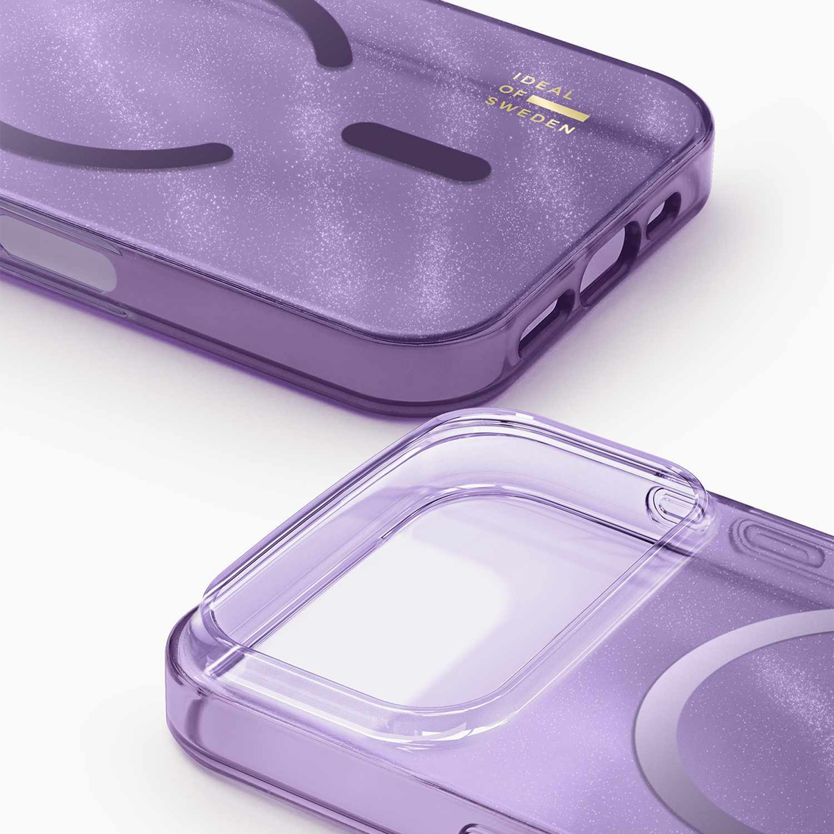 Ideal of Sweden - Glitter Glow MagSafe Case Amethyst Mist for iPhone 18 Pro Max/17 Pro Max