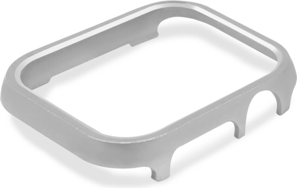 Adreama Cadre de Montre Protection en Aluminium 42mm pour Apple Watch - Argent