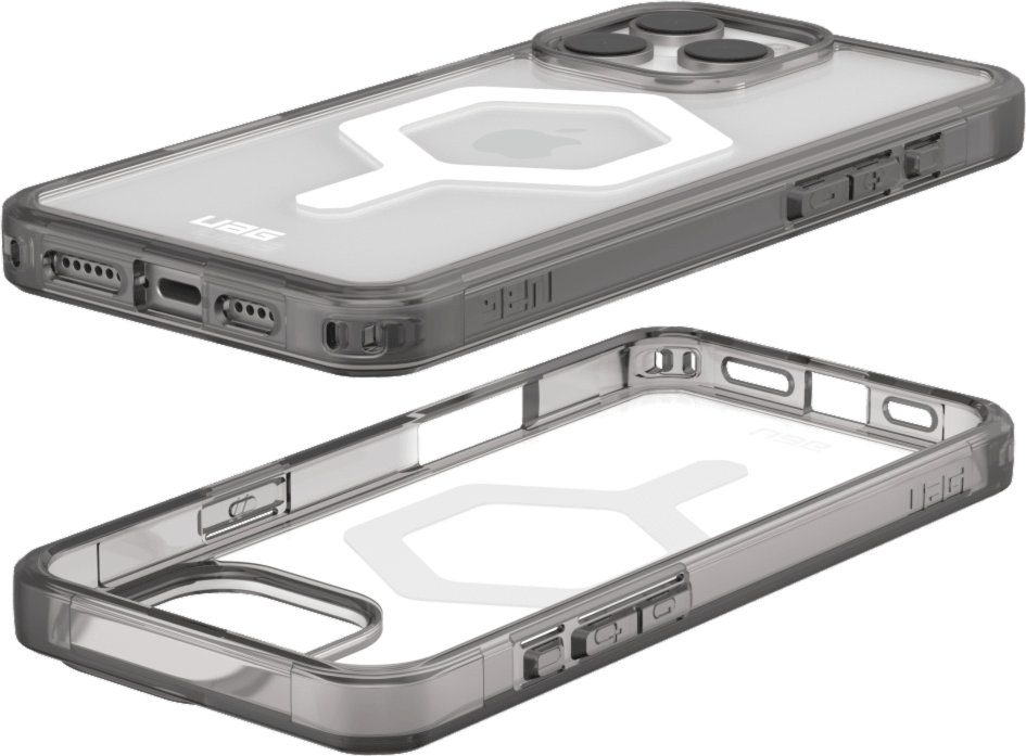 UAG 114481113141 Étui Robuste Plyo MagSafe Ash/Blanc pour iPhone 16 Pro Max