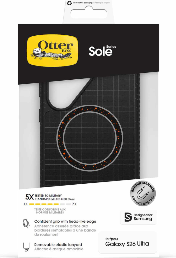 OtterBox 77000045 Étui Sole avec Magnets Midnight Circuit pour Samsung Galaxy S26 Ultra