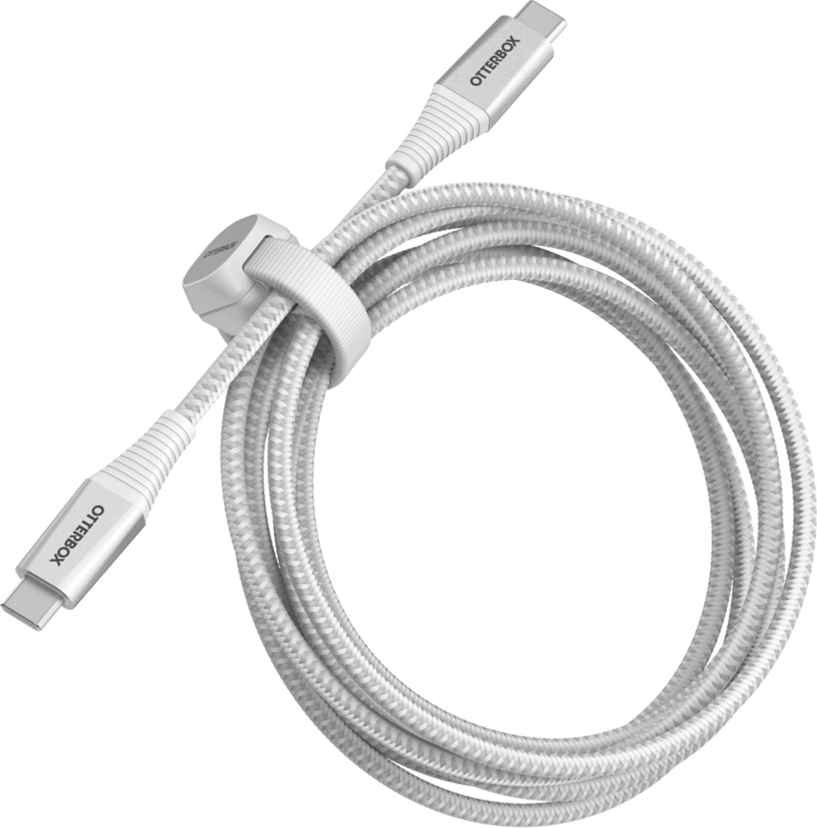 <p>OtterBox’s USB-C to USB-C cable features a long 200cm braided nylon cable and is designed with reinforced strain relief for remarkable strength.</p>