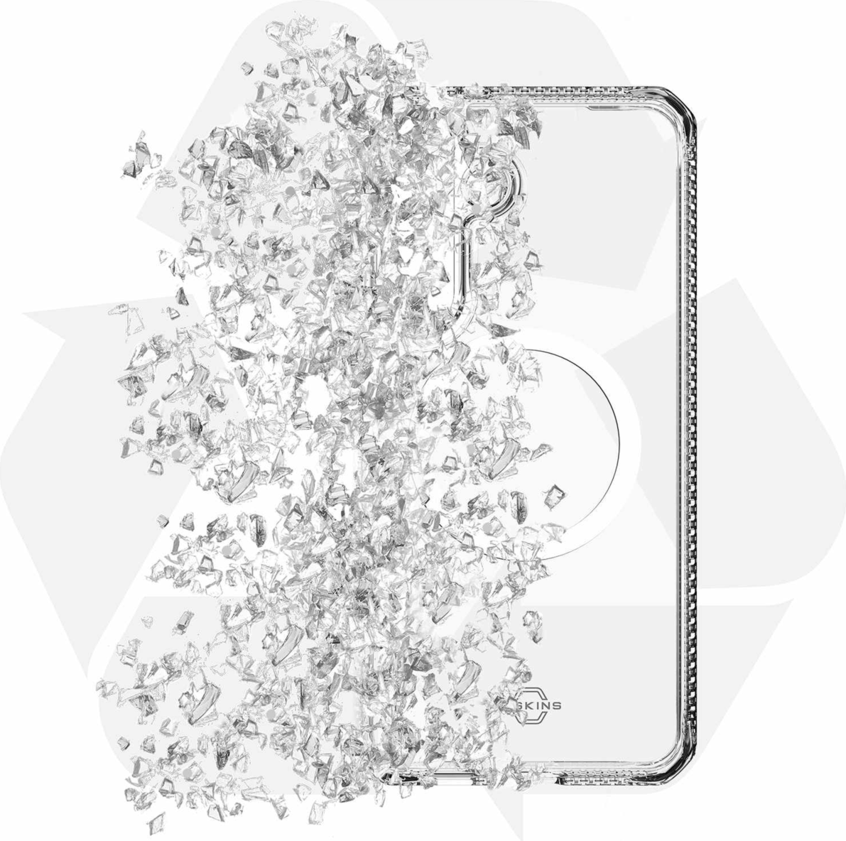 ITSKINS - Coque Hybrid_R Clear MagSafe pour Samsung Galaxy S26 FE - Transparente