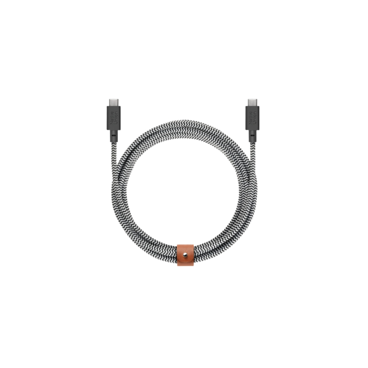 Native Union Belt XL 3 m 100 W Câble USB-C vers USB-C - Zèbre