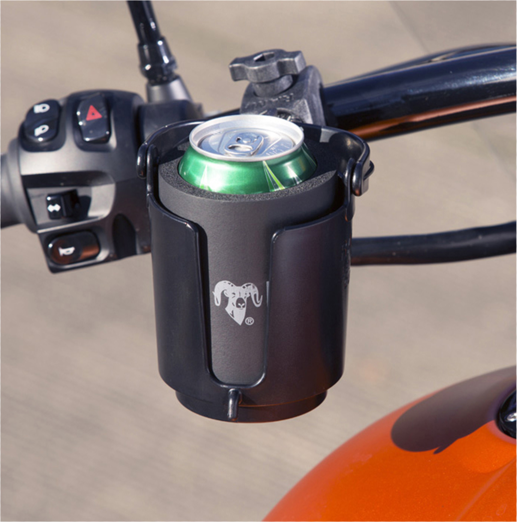 The compact design of the RAM Level Cup 16oz Drink Holder with RAM Tough-Claw Mount allows easy installation in a wide variety of applications including motorcycles, kayaks and boats, bicycles and more.