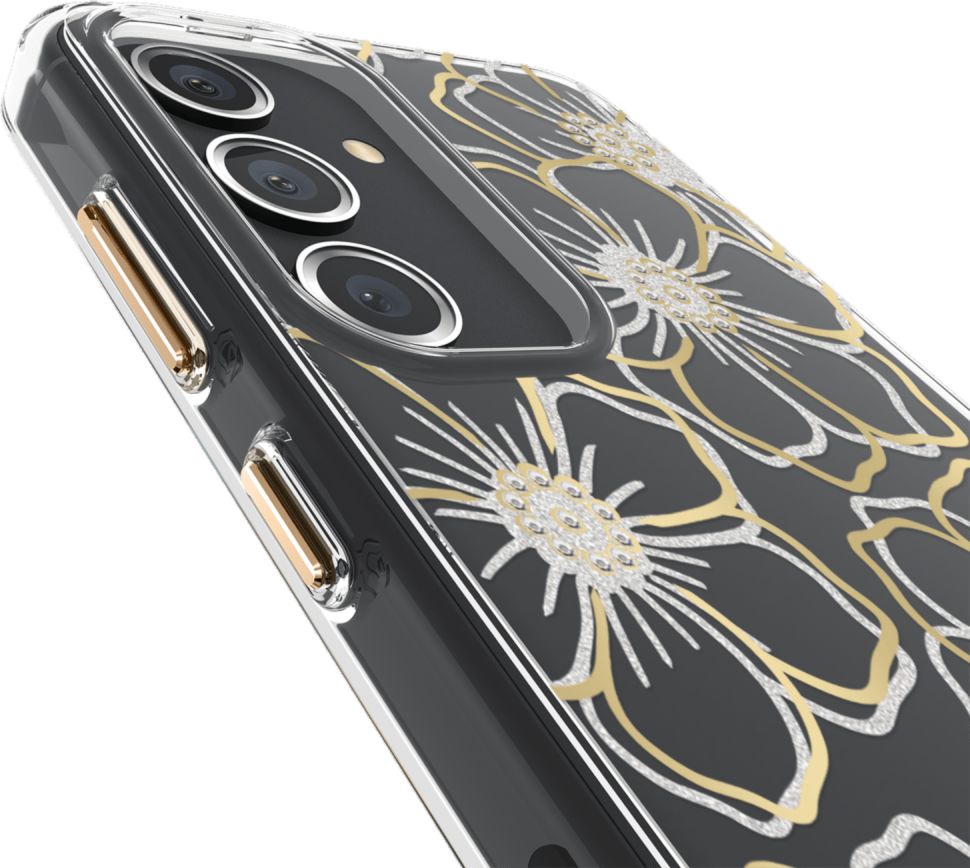 <p>The Case-Mate Floral Gems case features an eye-catching metallic foil floral design paired with recessed gemstones which beautifully compliments your device.</p>