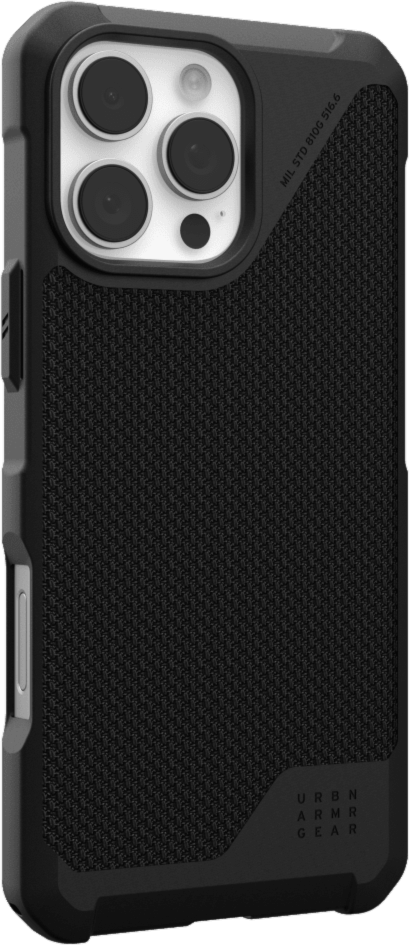 The UAG Metropolis LT case offers elevated real-world device protection and is compatible with MagSafe charging.