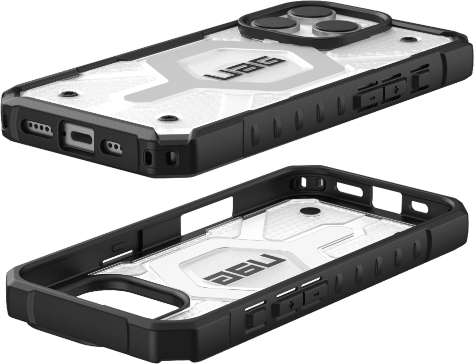 Designed with action and adventure in mind, the UAG Pathfinder Clear case with MagSafe provides serious protection with a modern classic look.