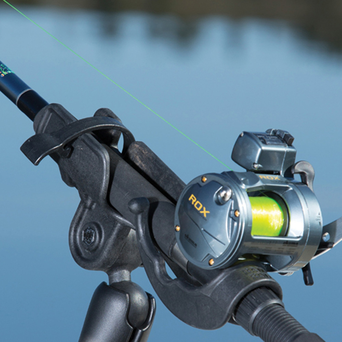 RAM ROD Fishing Rod Holder with Ball - C-Size clear