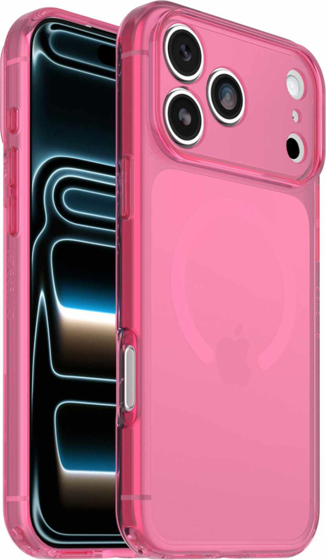 OtterBox - Étui Lumen transparent MagSafe Heartspur Pink pour iPhone 18 Pro Max/17 Pro Max