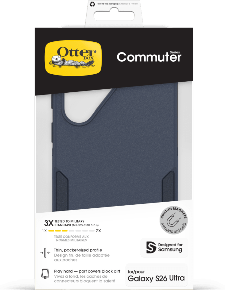 OtterBox 7799807 Étui Commuter avec Magnets Bleu Sentiment pour Samsung Galaxy S26+