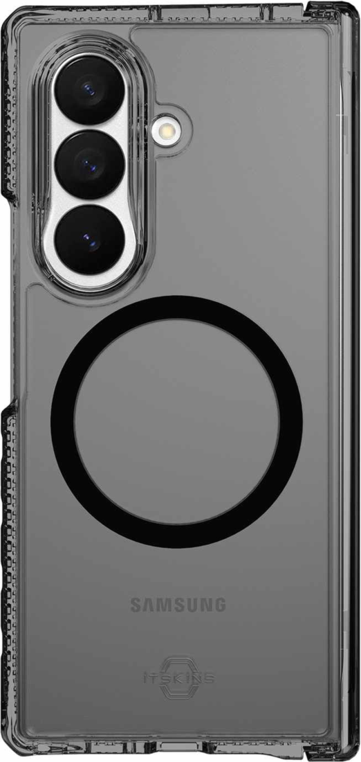 ITSKINS - Hybrid_R Hinge Clear w/Magnets Case Smoke for Samsung Galaxy Z Fold8 Ultra