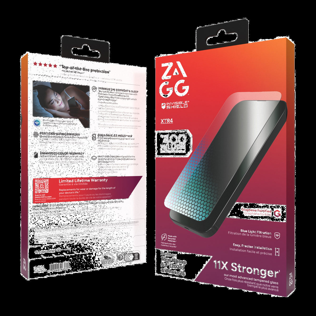 <p>Made with Graphene, ZAGG’s InvisibleShield Glass XTR4 Screen Protector features blue light filtration and strong, advanced screen protection.</p>