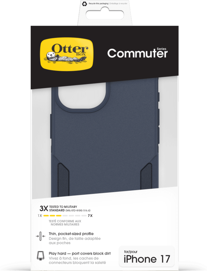 The OtterBox Commuter Series with MagSafe is a rugged, pocket-friendly case offering 3X military standard drop protection and features built-in magnets for MagSafe accessories.