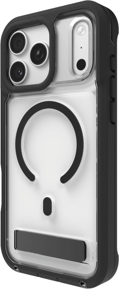 ZAGG - Rainier Snap Case with Kickstand for Apple iPhone 17 Pro Max - Black