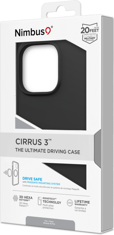 Cirrus 3 MagSafe Case Black for iPhone 16 Pro