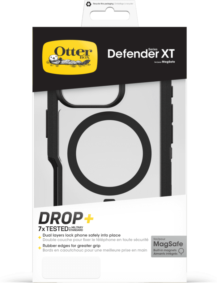 Get sleek, legendary phone protection with the OtterBox Defender Series Pro XT with MagSafe, a rugged dual-layer design that guards devices against drops, dirt, scrapes, and bumps.