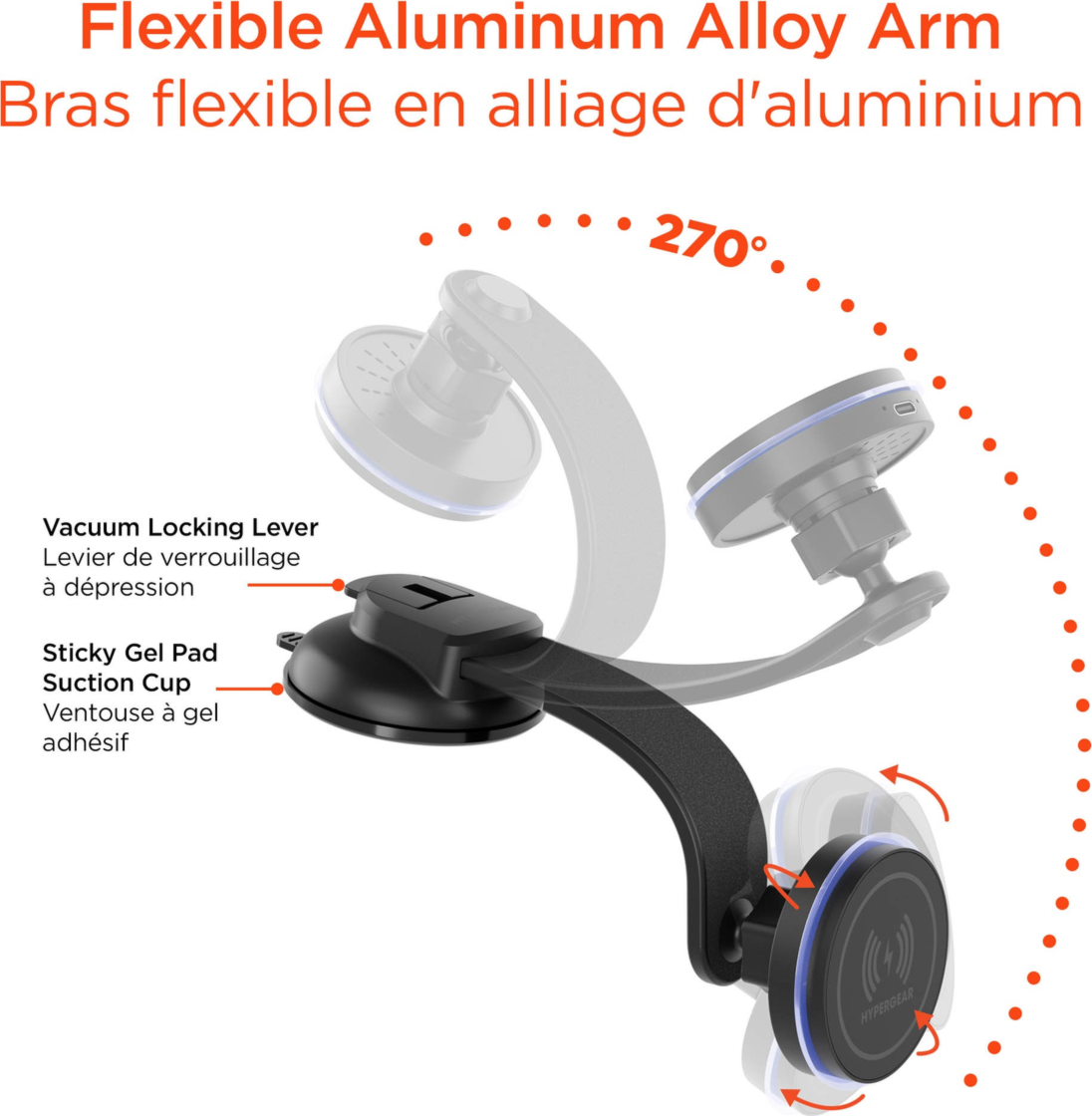 HyperGear MaxCharge Phone Mount combines MagSafe-compatible wireless fast charging with a secure magnetic car mount for convenient hands-free driving.