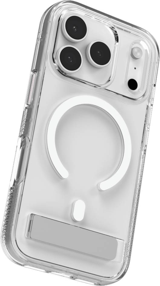 ZAGG - Crystal Palace Snap Case with Kickstand for Apple iPhone 17 Pro - Clear