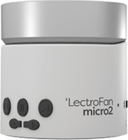 Lectrofan Micro2 Bluetooth Noise and Fan Sound Machine - White/Silver